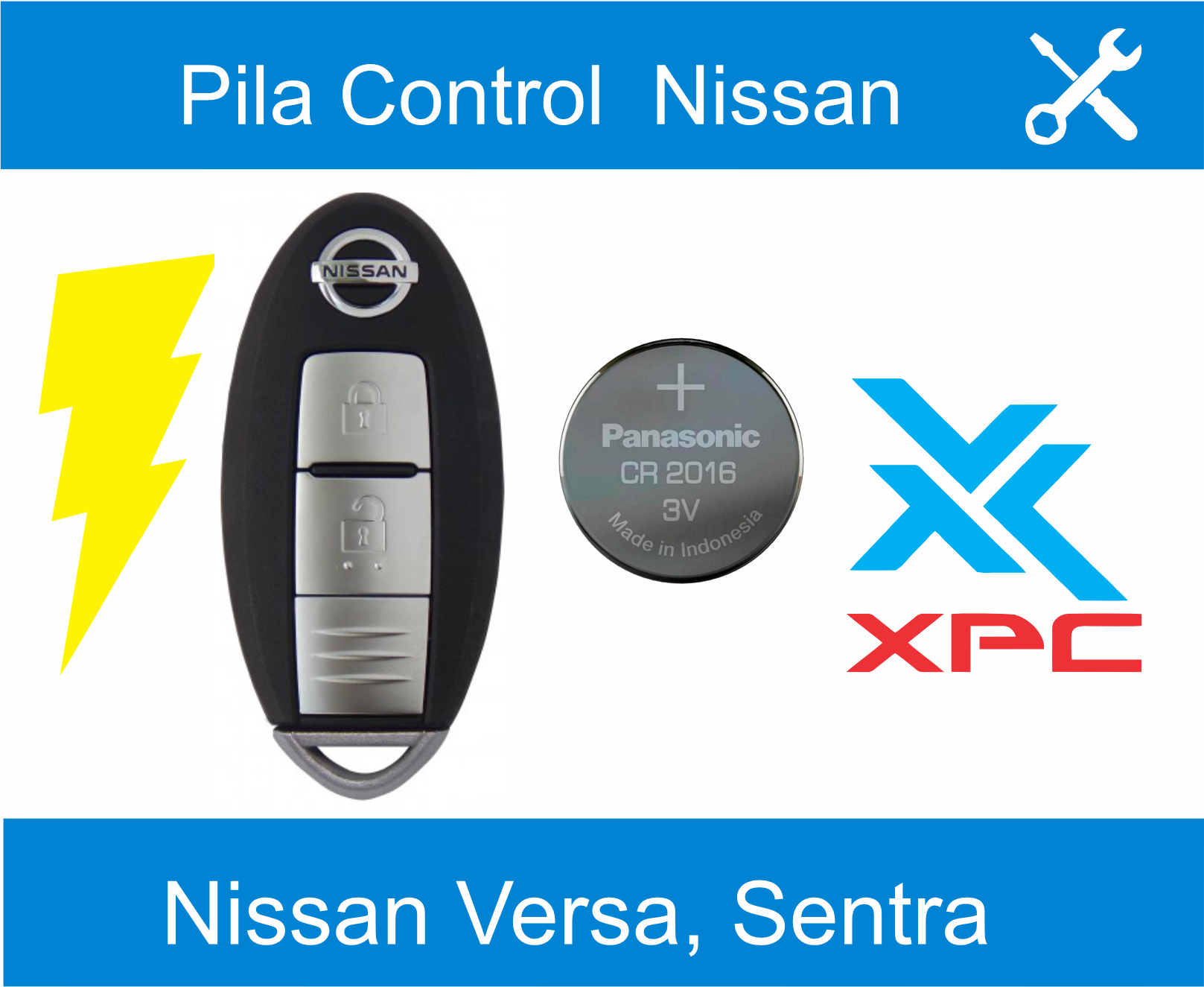 pila para vehiculo nissan